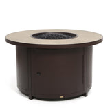 42 Round Chat Height Capri Fire Pit Canyon Taupe Top