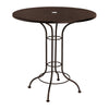 42 Round Mesh Top Bar Table Espresso