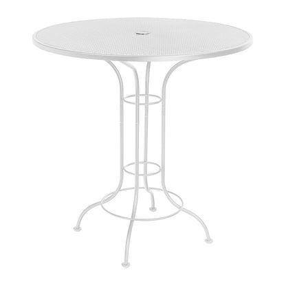 
                  42 Round Mesh Top Bar Table Hammered Whit - Image 3
                