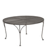 42 Round Mesh Top Chat Table Gray Shimmer