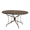 42 x 54 Mesh Top Oval Dining Table Aztec Bronze