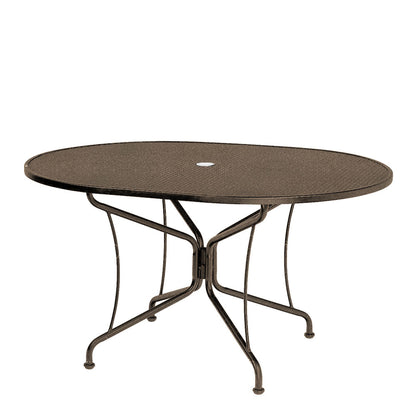 42 x 54 Mesh Top Oval Dining Table Aztec Bronze