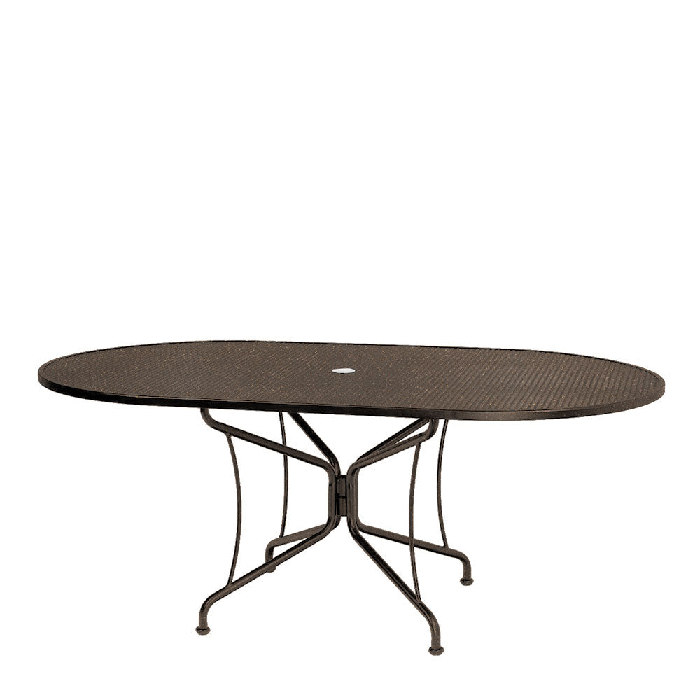 42"x72" Oval Premium Mesh Top Table