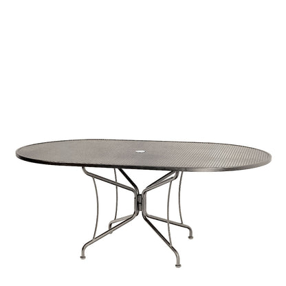 
                  42 x 72 Mesh Top Oval Dining Table Graphite - Image 4
                