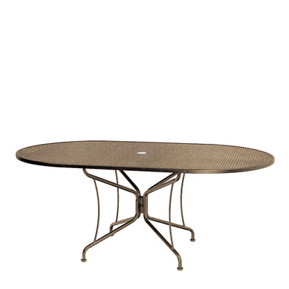 
                  42 x 72 Mesh Top Oval Dining Table Khaki - Image 7
                