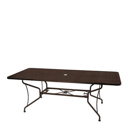 
                  42 x 84 Mesh Top Dining Table Espresso - Image 3
                