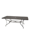 42 x 84 Mesh Top Dining Table Gray Shimmer