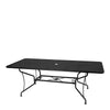 42 x 84 Mesh Top Dining Table Textured Black