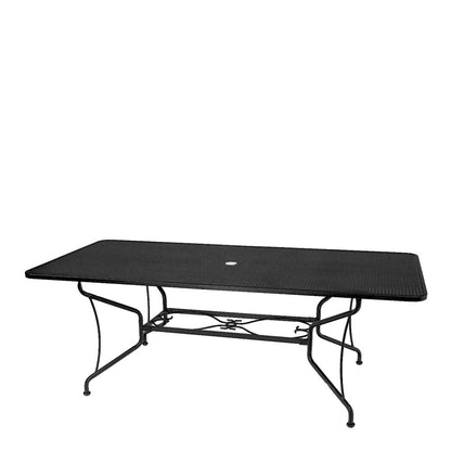 
                  42 x 84 Mesh Top Dining Table Textured Black - Image 10
                