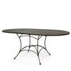 42"x72" Oval Premium Mesh Top Table