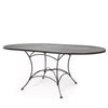 42"x72" Oval Premium Mesh Top Table
