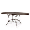 42"x72" Oval Premium Mesh Top Table