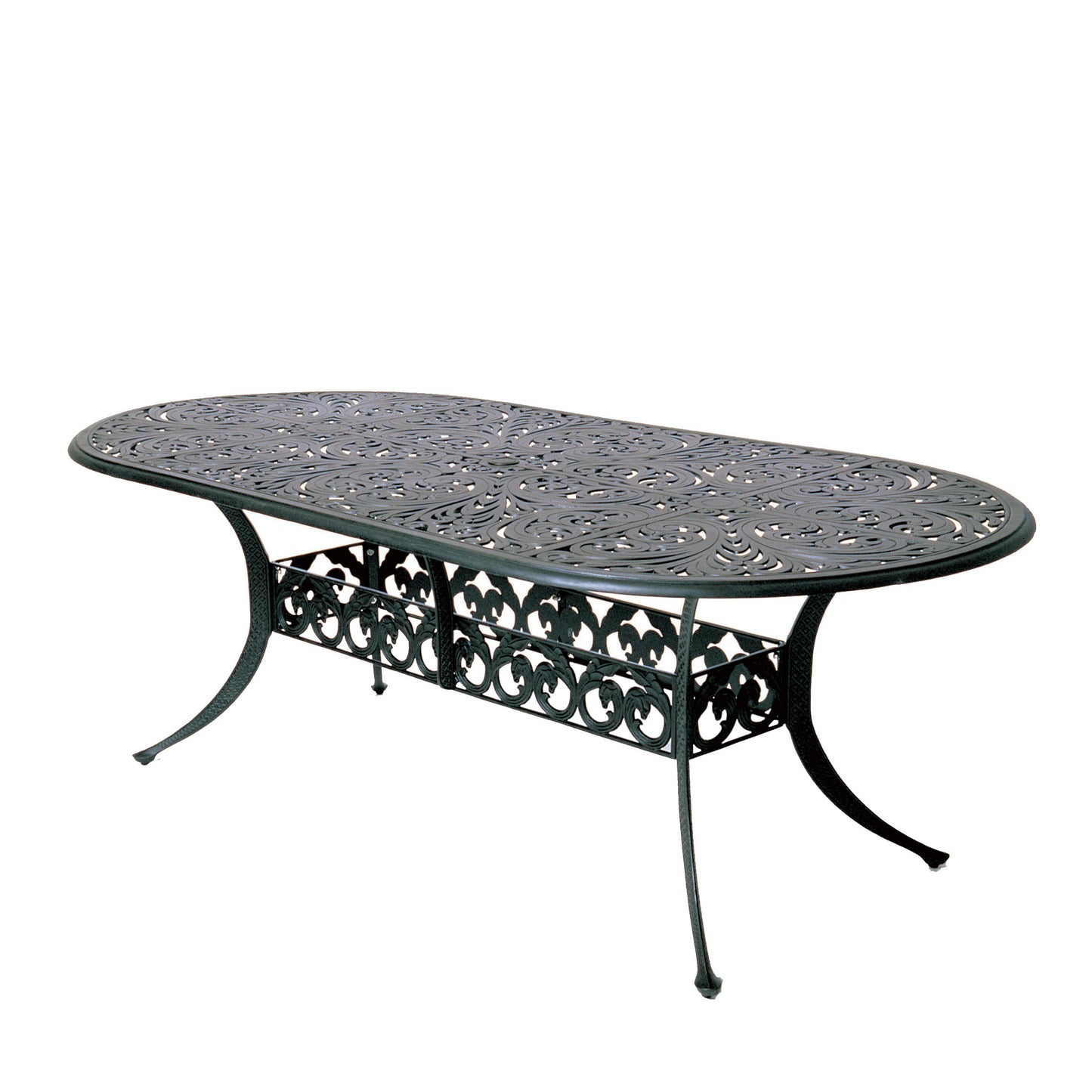 42x84 Oval Chateau Dining Table with Lazy Susan, image 1