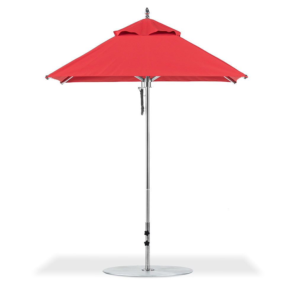 6.5' Sq Greenwich Aluminum Market Umbrella by Frankford | Aluminum Market Umbrella