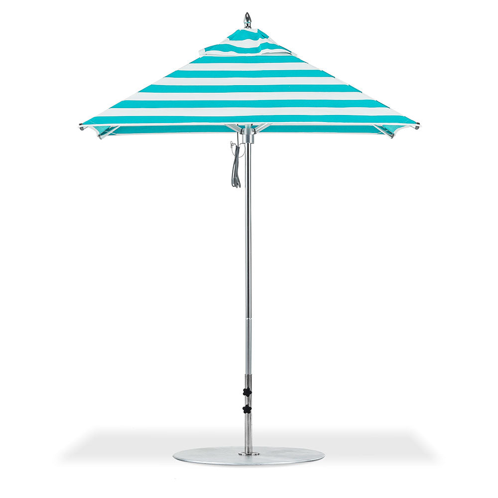 6.5' Sq Greenwich Aluminum Market Umbrella by Frankford | Aluminum Market Umbrella