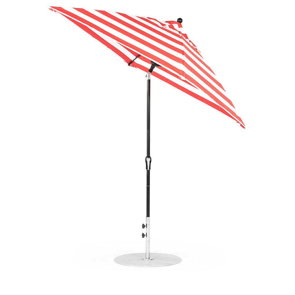 6.5' Sq Monterey Crank Auto Tilt Umbrella by Frankford | Aluminum Market Umbrella