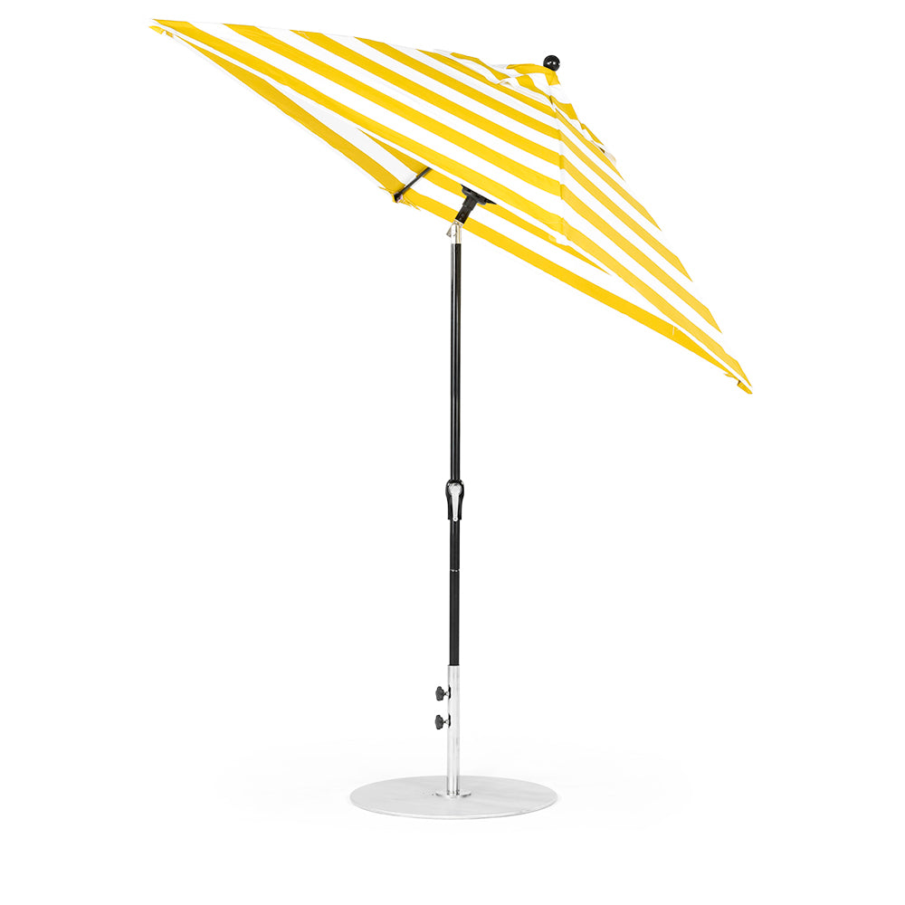 6.5' Sq Monterey Crank Auto Tilt Umbrella by Frankford | Aluminum Market Umbrella