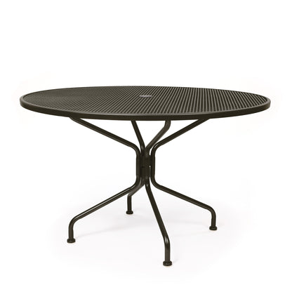 48 Round Mesh Top Dining Table Aztec Bronze Finish