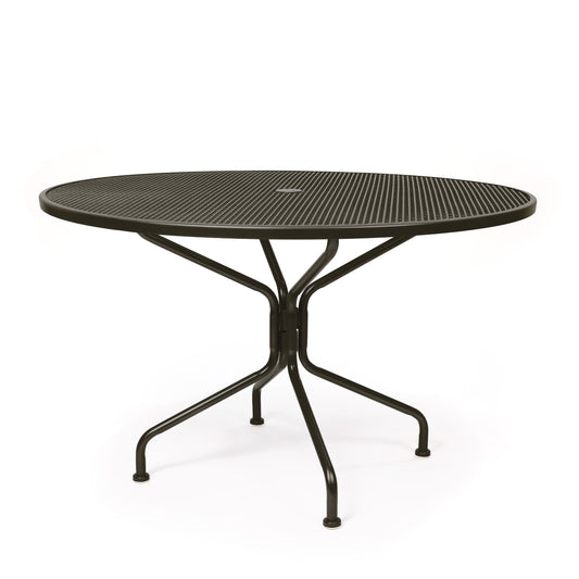 48 Round Mesh Top Dining Table Aztec Bronze Finish