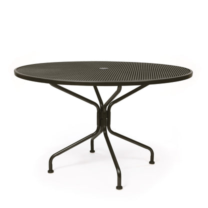 48 Round Mesh Top Dining Table Aztec Bronze Finish