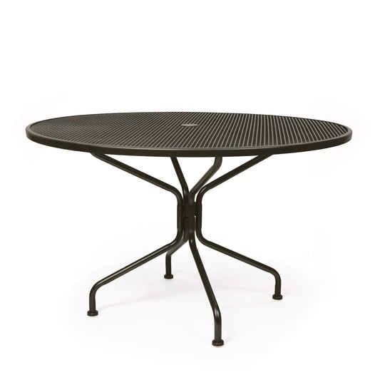48 Round Mesh Top Dining Table Aztec Bronze Finish