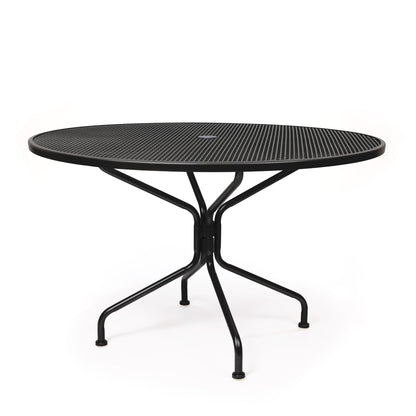 
                  48 Round Mesh Top Dining Table Black Finish - Image 10
                