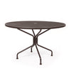48 Round Mesh Top Dining Table Bronze Finish