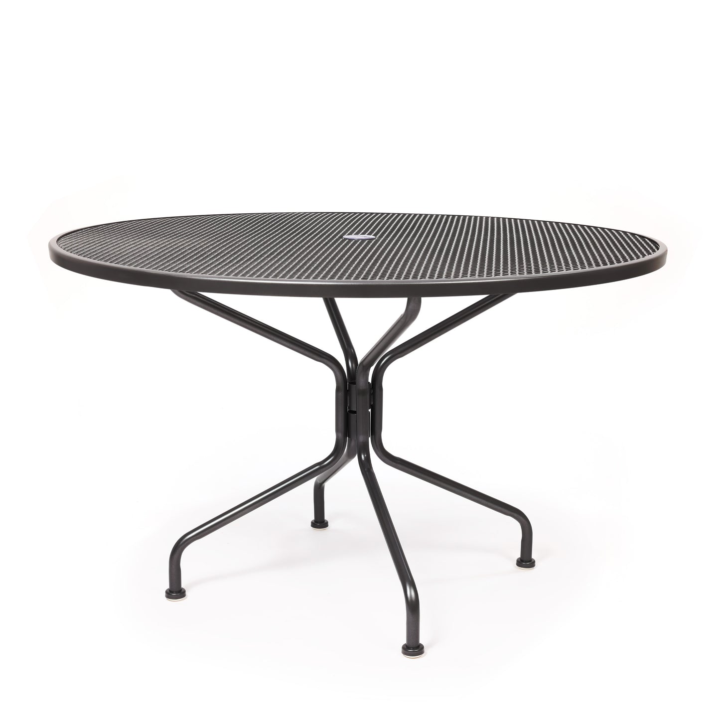 48 Round Mesh Top Dining Table Burnished Chrome Finish, image 22