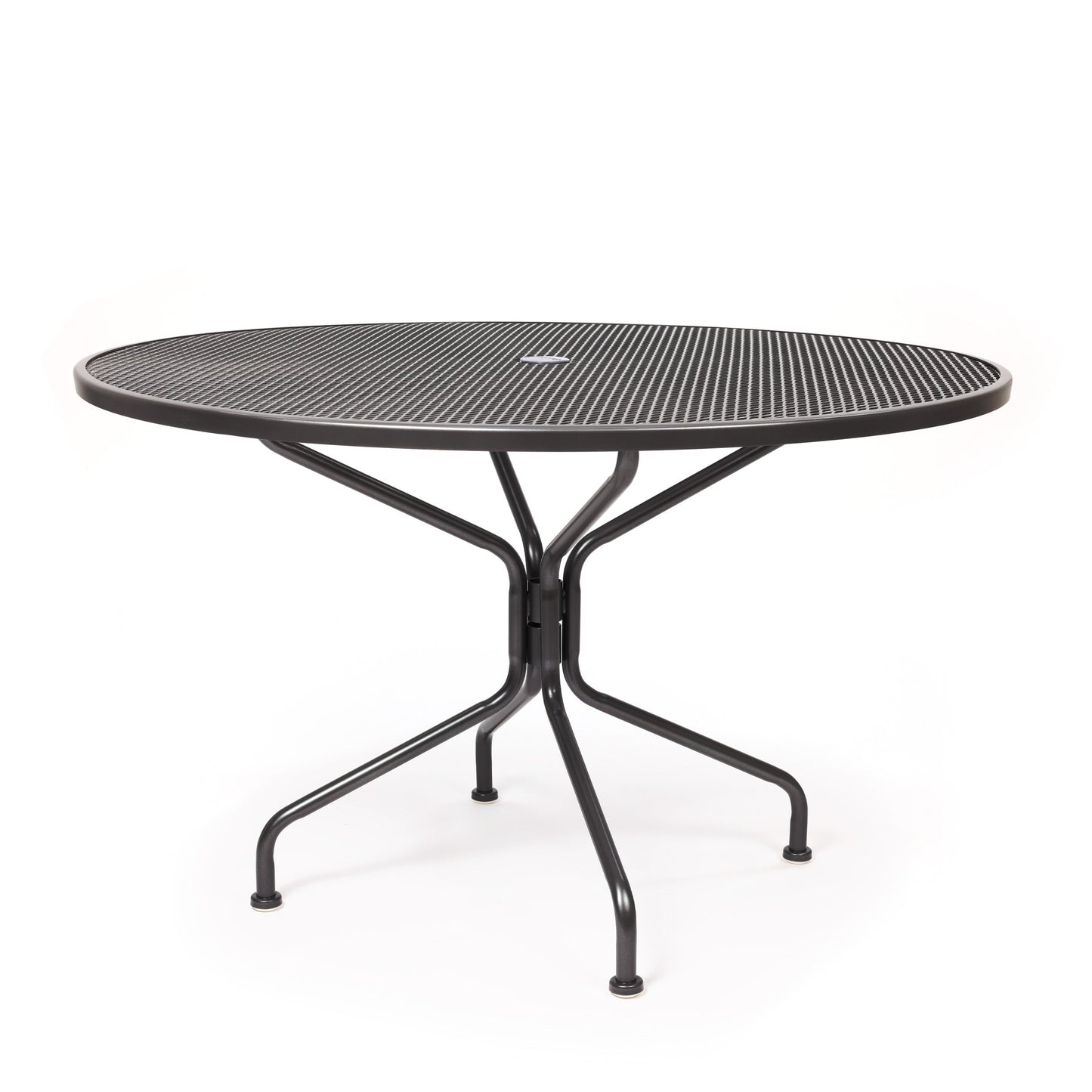 48 Round Mesh Top Dining Table Burnished Chrome Finish, image 21