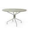 48 Round Mesh Top Dining Table Dove Finish