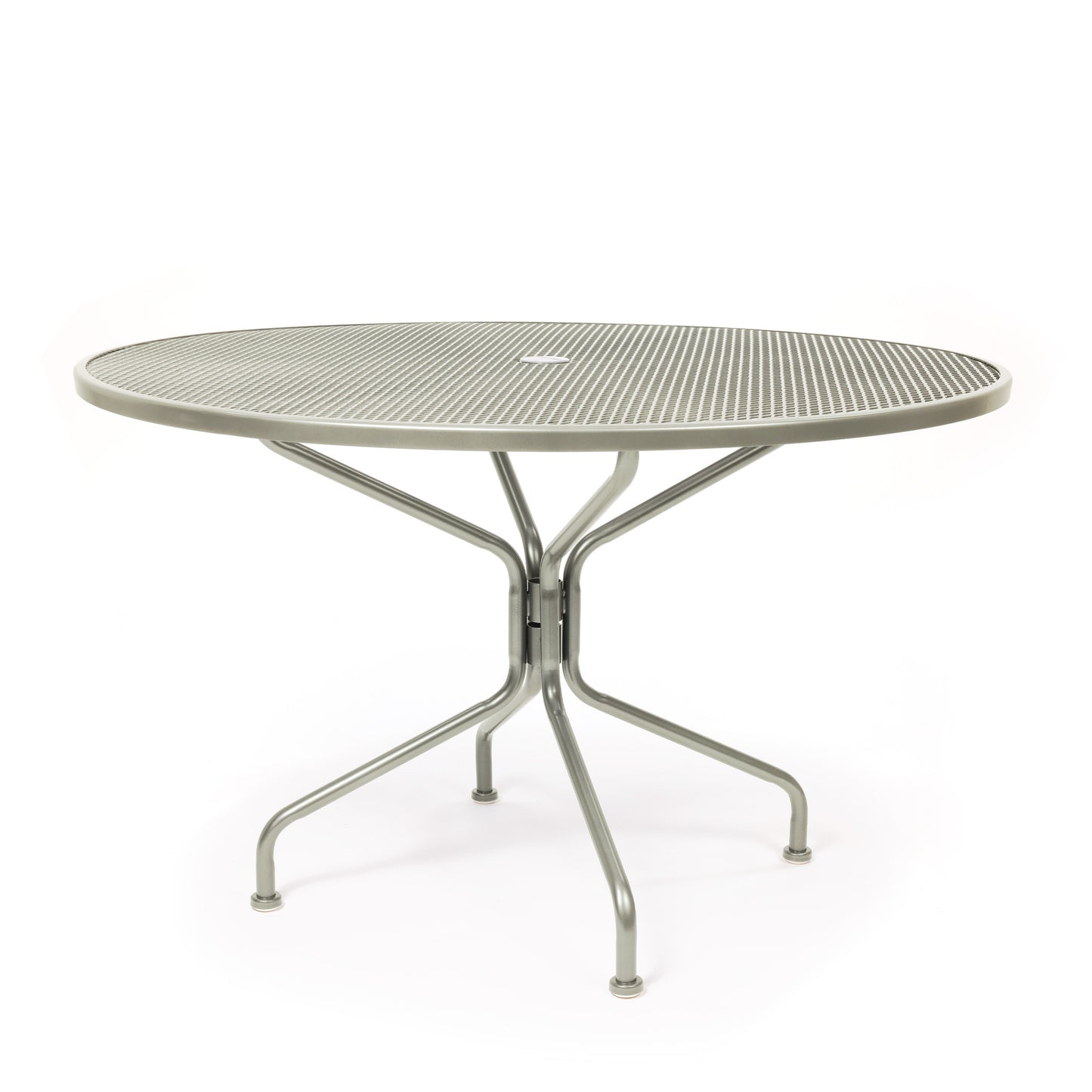 48 Round Mesh Top Dining Table Dove Finish, image 12