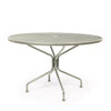 48 Round Mesh Top Dining Table Dove Finish