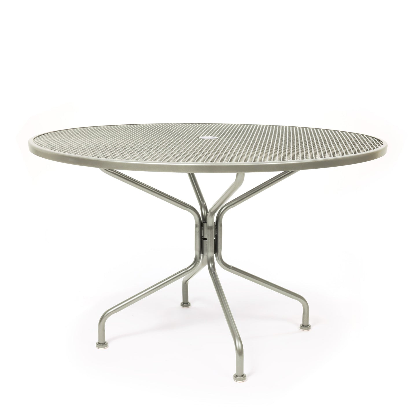 48 Round Mesh Top Dining Table Dove Finish, image 11