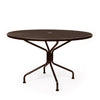 48 Round Mesh Top Dining Table Espresso Finish