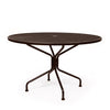 48 Round Mesh Top Dining Table Espresso Finish