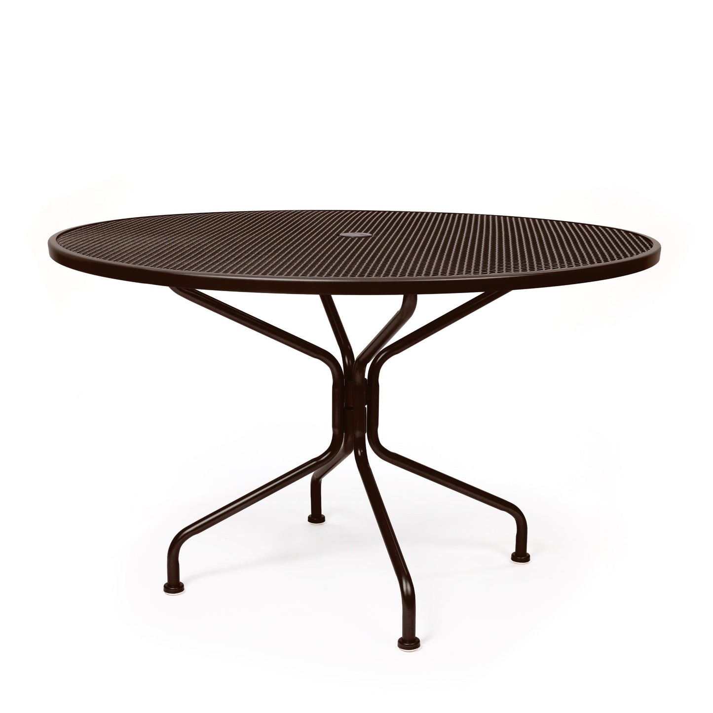 48 Round Mesh Top Dining Table Espresso Finish, image 5