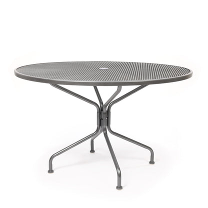 
                  48 Round Mesh Top Dining Table Glimmer Gray Finish - Image 13
                