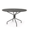 48 Round Mesh Top Dining Table Graphite Finish