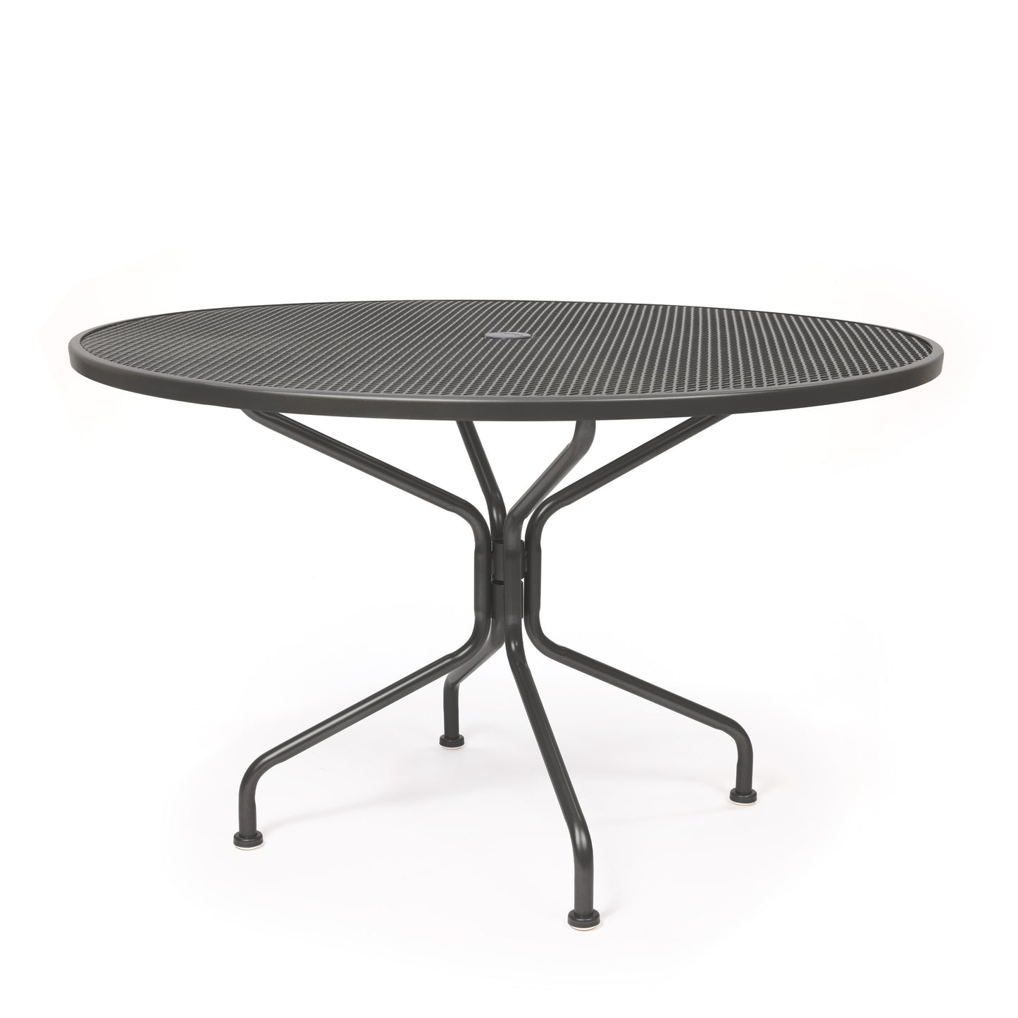 48 Round Mesh Top Dining Table Graphite Finish, image 7