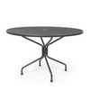 48 Round Mesh Top Dining Table Graphite Finish