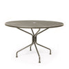 48 Round Mesh Top Dining Table Mink Finish