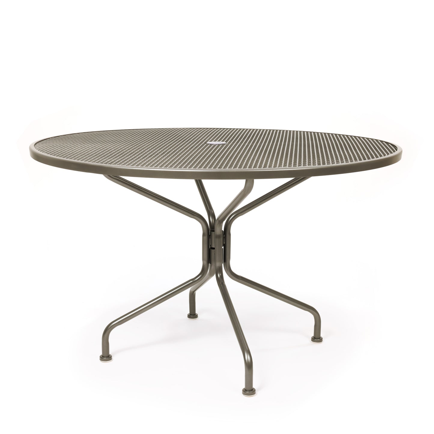 48 Round Mesh Top Dining Table Mink Finish, image 14