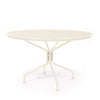 48 Round Mesh Top Dining Table Oyster Finish