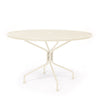 48 Round Mesh Top Dining Table Oyster Finish