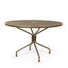48 Round Mesh Top Dining Table Rainforest Finish