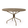 48 Round Mesh Top Dining Table Rainforest Finish