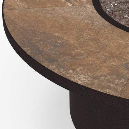 
                  54 Round Chat Height Capri Fire Pit Cabaletta Top Detail - Image 3
                