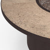 54 Round Chat Height Capri Fire Pit Canyon Taupe Top Detail