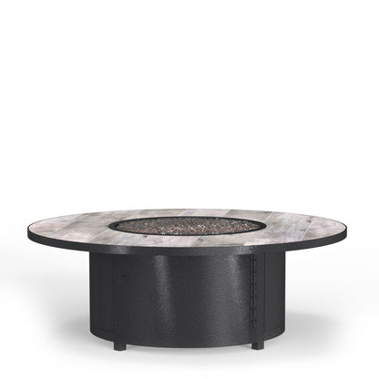 
                  54 Round Chat Height Capri Fire Pit Silver Oak Top - Image 11
                