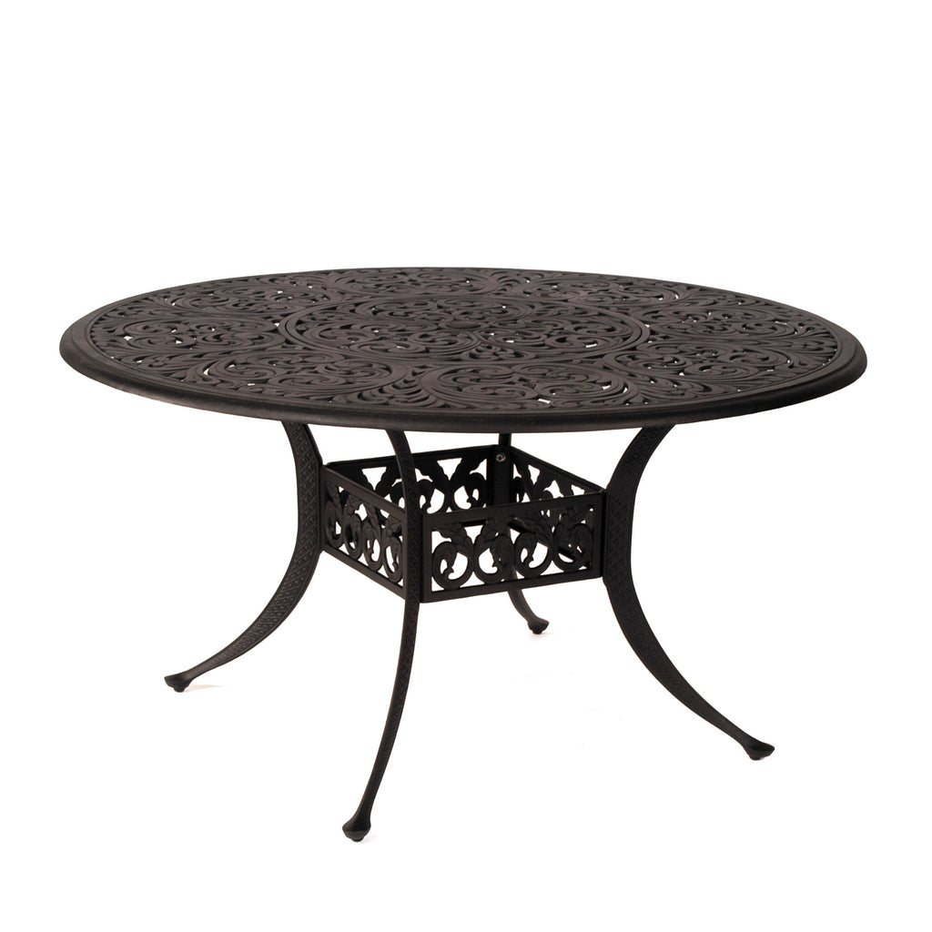 54 Round Chateau Dining Table with Lazy Susan